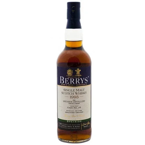 Speyside Distillery 18 Year Old 1995 Berry’s Own