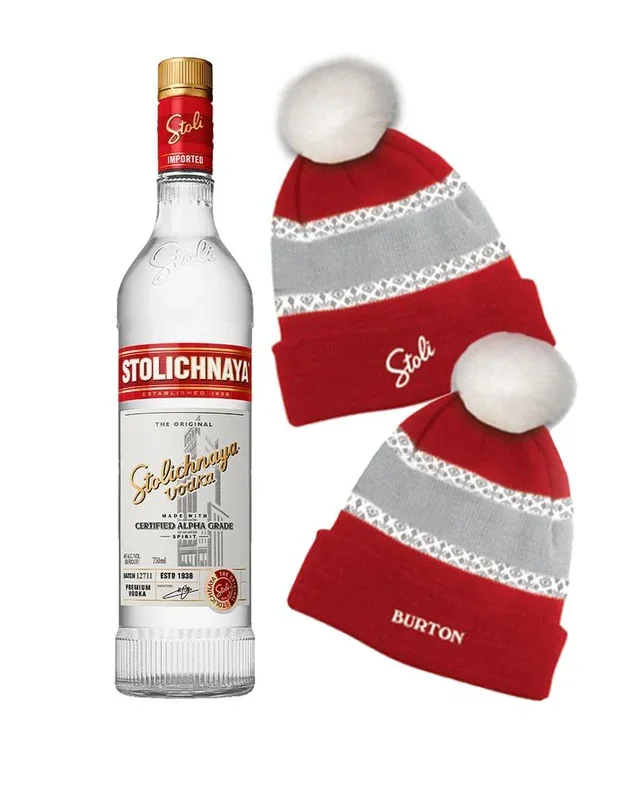 Stoli Premium With Burton Hat Vodka