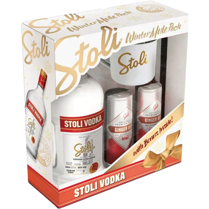 Stolichnaya Vodka Winter Mule Set 1.75 Liter