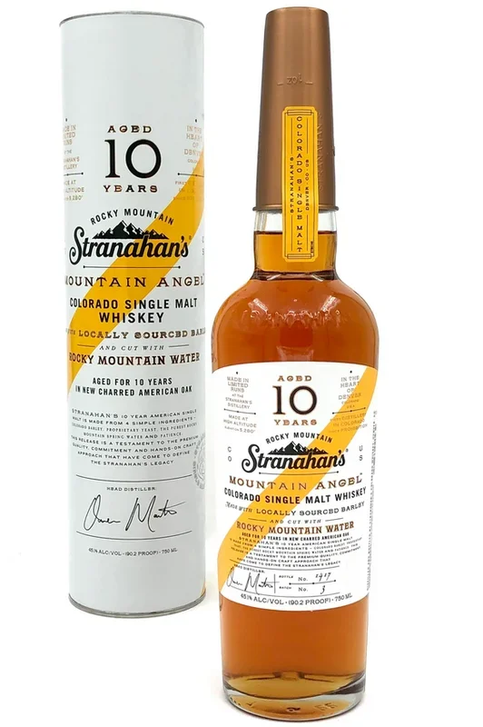 Stranahan’s Mountain Angel 10 Year Old Colorado Single Malt Straight Malt Whiskey