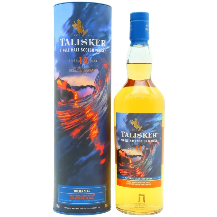 Talisker Single Malt Scotch Whiskey – Aged 14 Years (Natural Cask Strength)