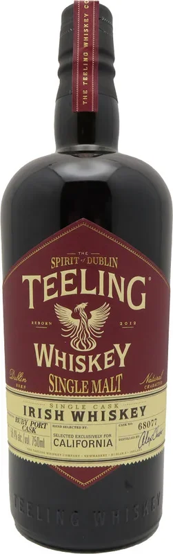 Teeling Ruby Port Cask Single Malt Irish Whiskey 750ml