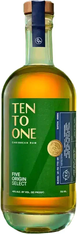 Ten To One Five Origin Select Caribbean Rum 750ml