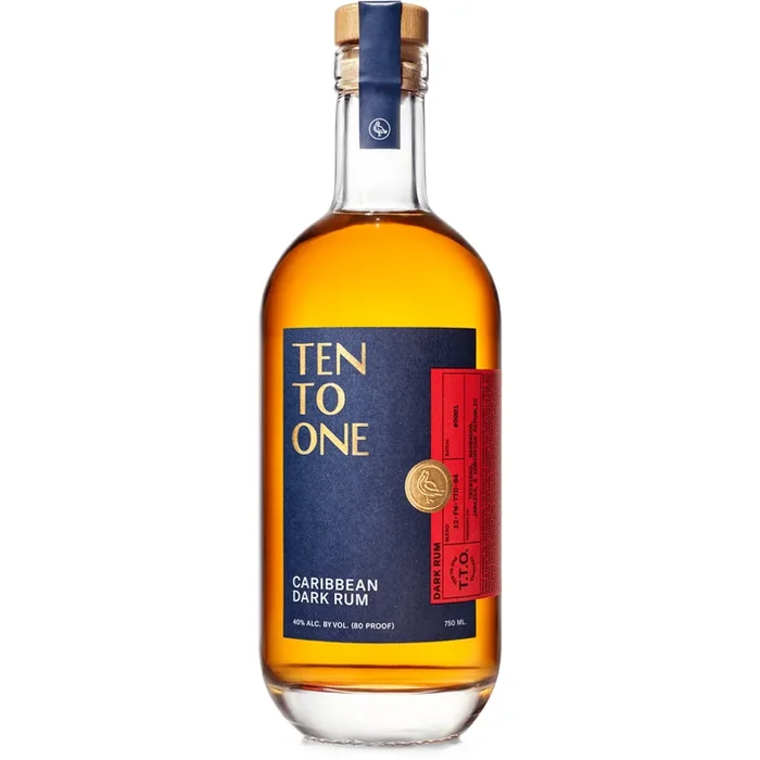 TEN TO ONE RUM DARK CARIBBEAN 750ML