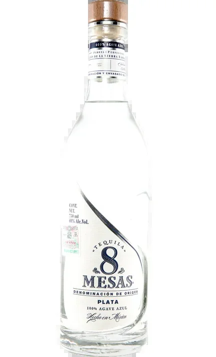 TEQUILA 8 MESAS TEQUILA SILVER 750ML