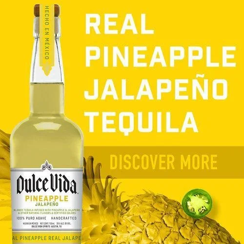 Tequila Dulce Vida 750ml Pineapple Jalapeno