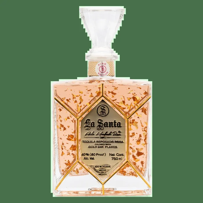 Tequila La Santa Reposado Rosa (Pink) Gold 24K