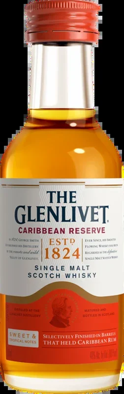 The Glenlivet Caribbean Reserve Single Malt Scotch Whisky (50mL)