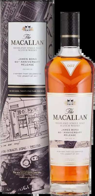 The Macallan James Bond 60th Anniversary Decade III Single Malt Scotch Whisky (700mL)