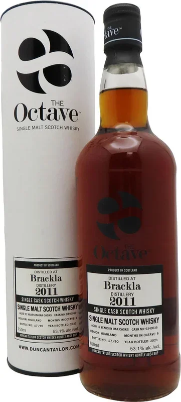 The Octave Brackla 12 Year Old 2011 Single Cask Single Malt Whisky 750ml