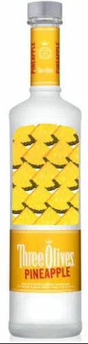 THREE OLIVES VODKA PINEAPPLE ENGLAND 750ML