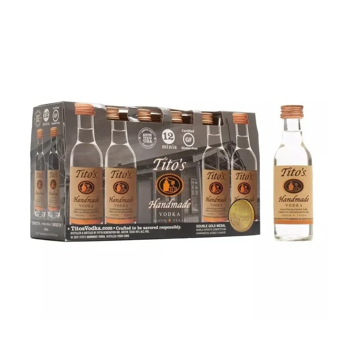 Tito’s Handmade Vodka 12-Pack (50ml)