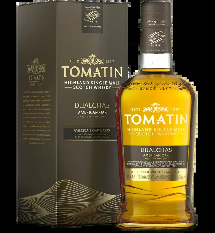 TOMATIN SCOTCH SINGLE MALT DUALCHAS HIGHLAND 86PF 750ML