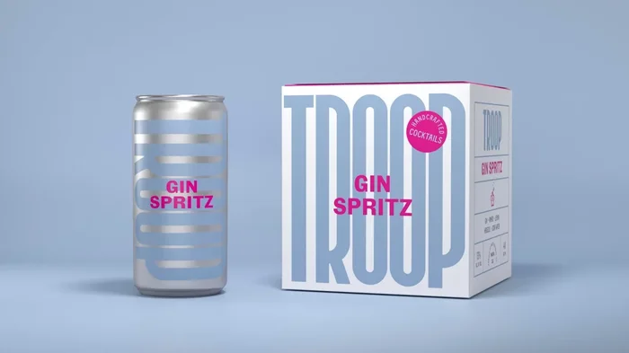 TROOP BEVERAGE GIN SPRITZ ( GIN AMARO LEMON HIBISCUS SODA WATER) 4X200ML