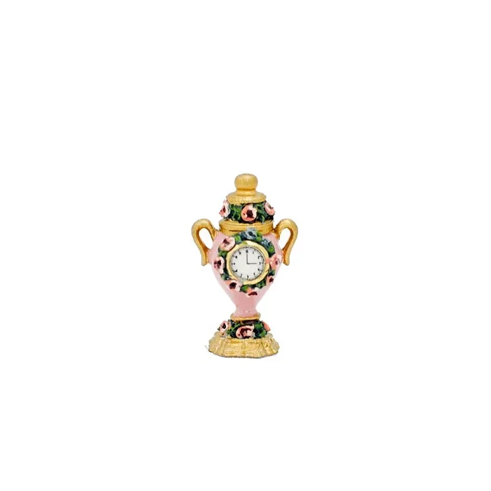 Urn Clock with Roses, Pink, by Brooke Tucker