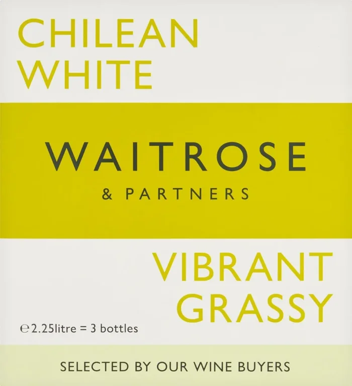 Waitrose Vibrant & Grassy Chilean White Bag in Box 2.25L