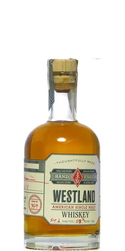 Westland Cask No 395 Hand Filled ABV 54.6% American Single Malt Whiskey