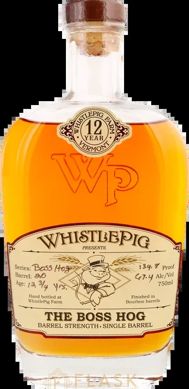 WhistlePig ‘The Boss Hog’ Spice Dancer 12 Year Old Straight Rye Whiskey