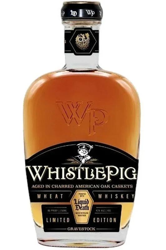 WhistlePig Gravestock Liquid Death Wheat Whiskey