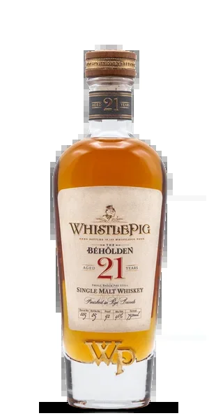 WhistlePig The Beholden 21 Year Single Malt Whiskey