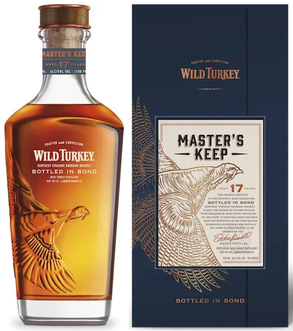 Wild Turkey Master’s Keep Bottled In Bond 17 Year Old Kentucky Straight Bourbon Whiskey