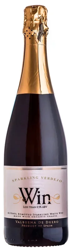 WIN NON ALCOHOLIC SPARKLING WINE MADE WITH ORGANIC GRAPES VALBUENA DE DUERO SPAIN 750ML