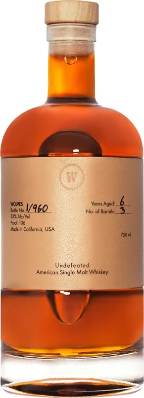 Wolves Undefeated Single Malt Whiskey 750ml
