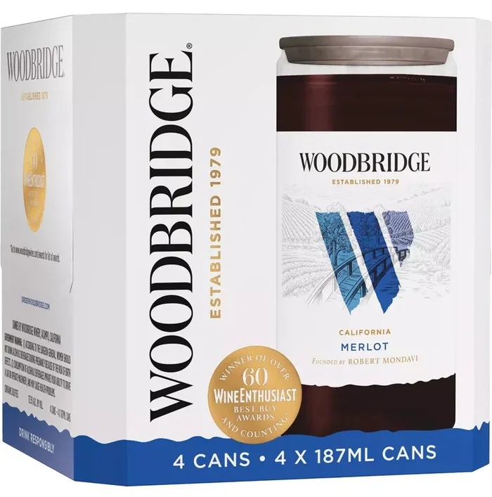 Woodbridge Merlot 187ml 4pk Can